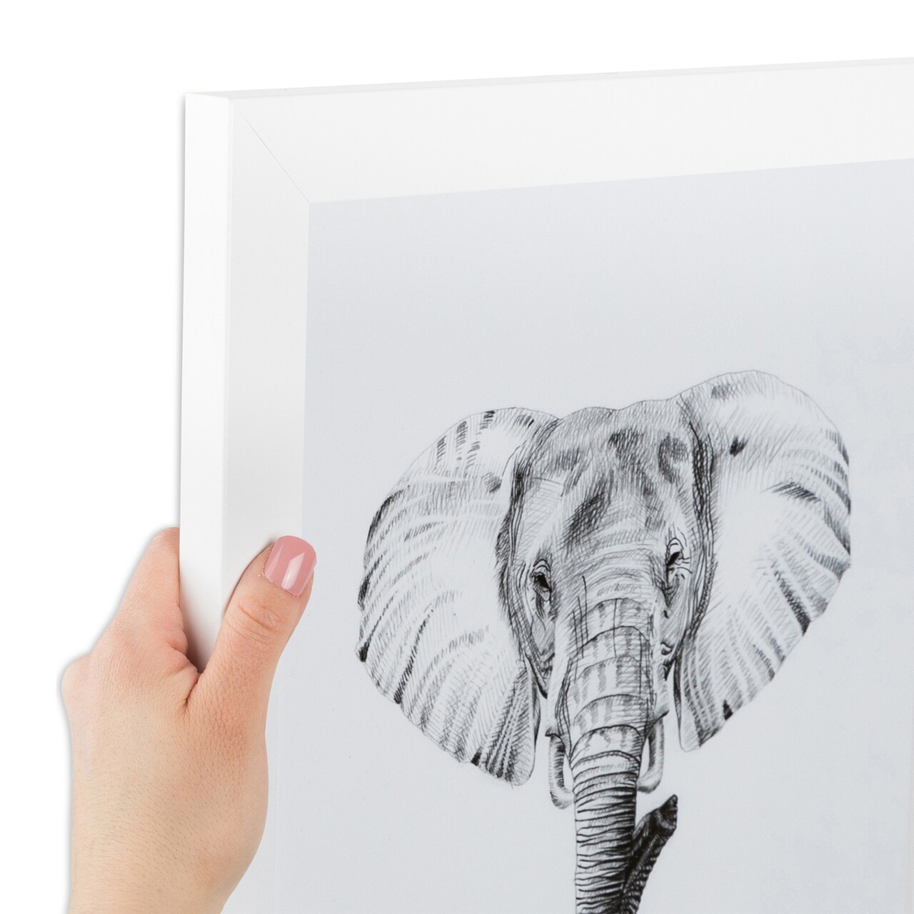 ArtToFrames 8x10 Inch Picture Frame, This 1.25 Inch Custom MDF Poster Frame is Available in Multiple Colors, Great for Your Art or Photos - Comes with Regular Glass and Corrugated Backing (WOM46-8x10)